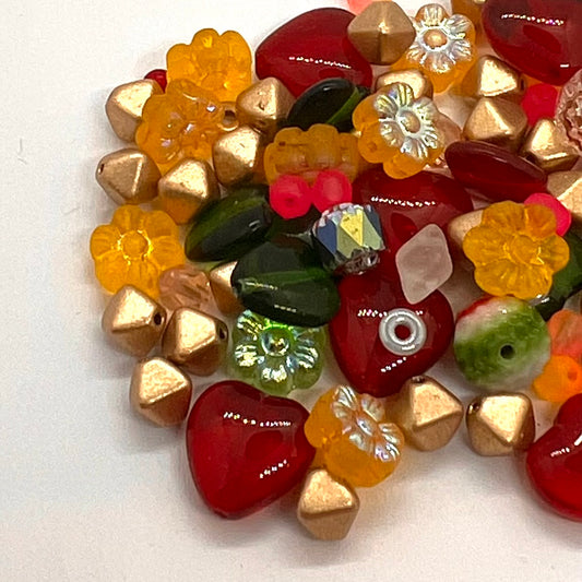 Czech Pressed Glass Mix - 25g Bag - Holidays