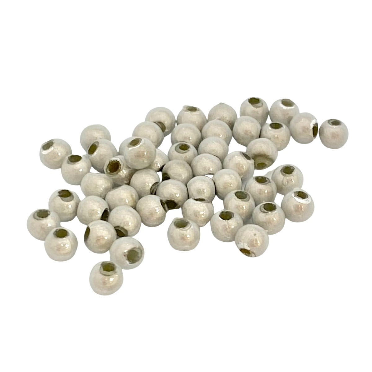 4mm Miracle Beads - Pack of 50 - Silver Grey