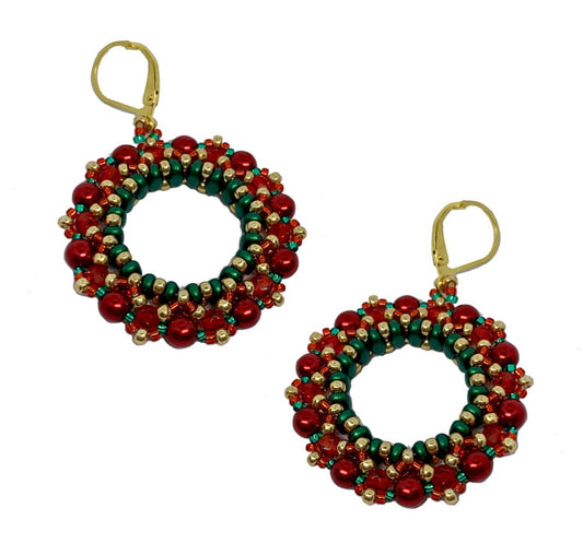 Festive Wreath Earring Kit