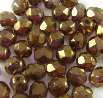 6mm Czech Fire Polish - 00030/15695 - Crystal Senegal x 100