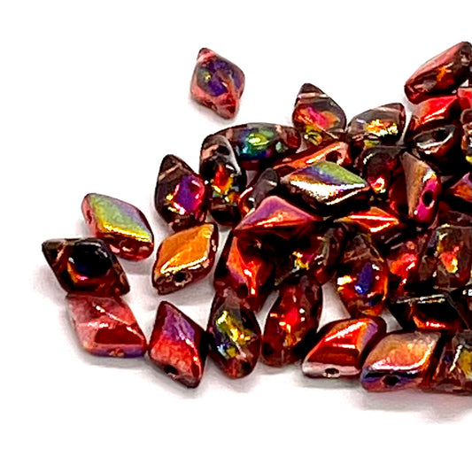 GemDuo 2-Hole 5x8mm – Magic Red Brown – 5g
