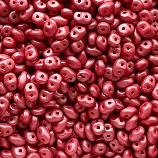 SuperDuo 2.5x5mm 25g Bag – Powdery Pastel Maroon