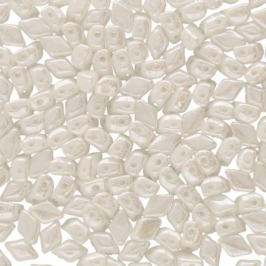 Mini Gemduo 6x4mm – 5g – Chalk White Luster