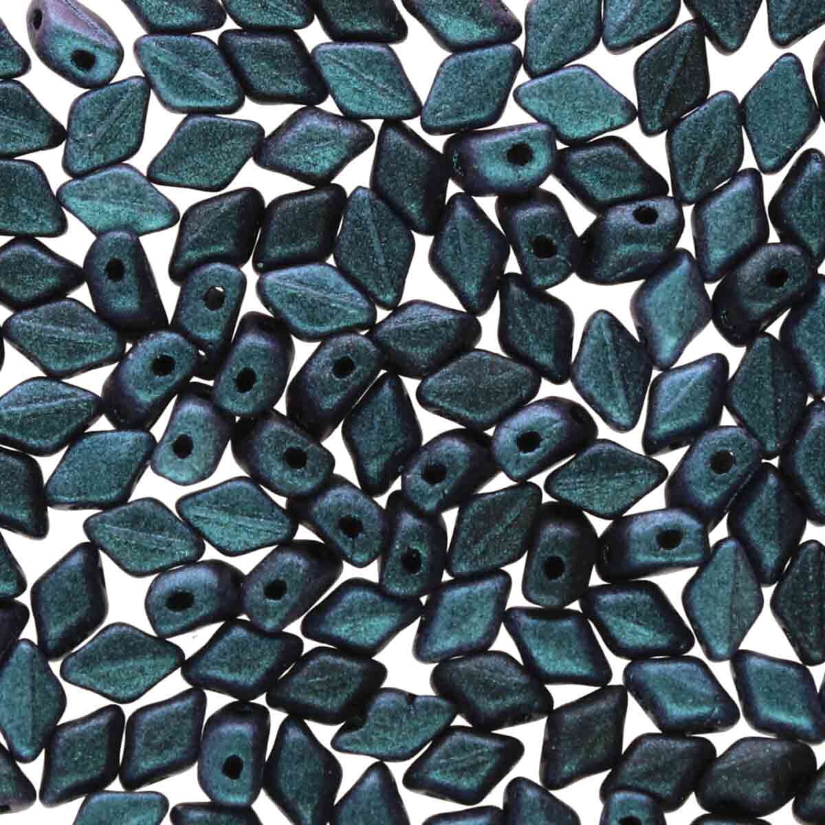 Mini Gemduo 6x4mm – 5g – Polychrome Chameleon Emerald