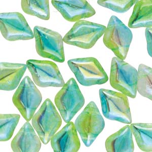 GemDuo 2-Hole 5x8mm – Summer Rainbow Green – 5g