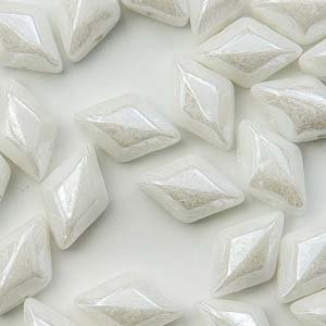 GemDuo 2-Hole 5x8mm – Chalk Luster – 5g