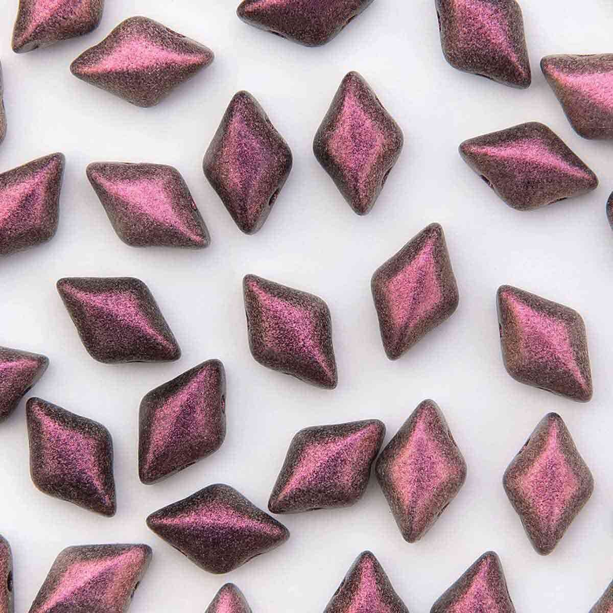 GemDuo 2-Hole 5x8mm – Polychrome Plum – 5g