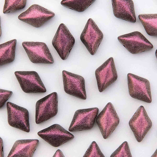 GemDuo 2-Hole 5x8mm – Polychrome Plum – 5g