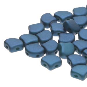 Ginko Beads 7.5mm – 10g Pack (approx 35 beads) – Chatoyant Shimmer Teal