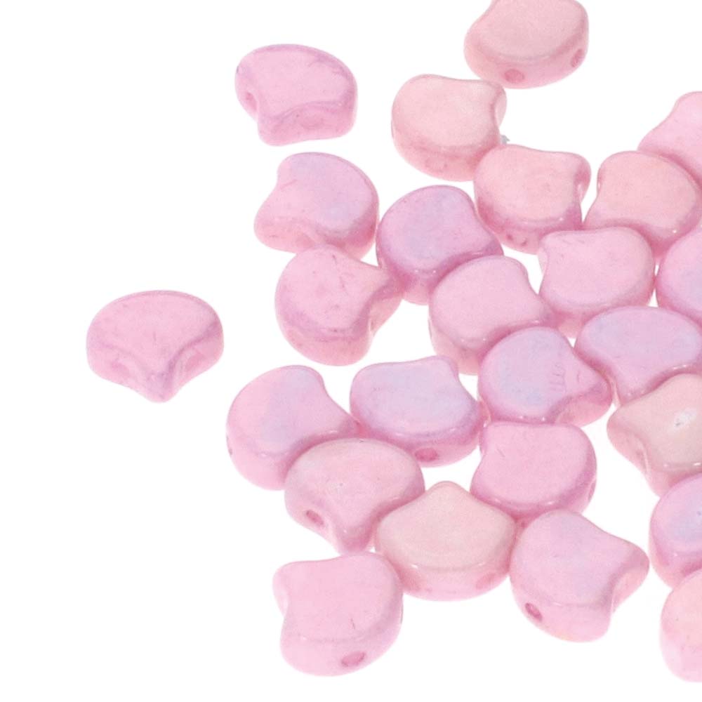 Ginko Beads 7.5mm – 10g Pack (approx 35 beads) – Chalk Lilac Luster
