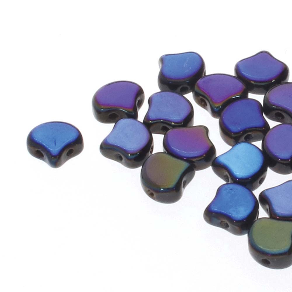 Ginko Beads 7.5mm - 10g Pack (approx 35 beads) - Jet Azuro