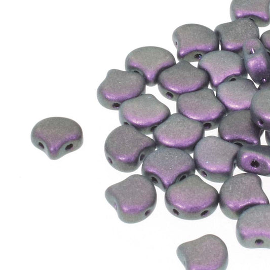 Ginko Beads 7.5mm – 10g Pack (approx 35 beads) – Polychrome Black Raspberry