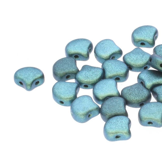 Ginko Beads 7.5mm - 10g Pack (approx 35 beads) - Polychrome Mint Chocolate
