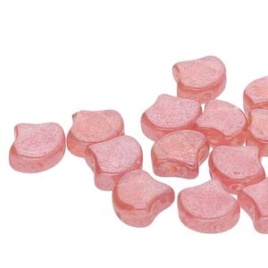 Ginko Beads 7.5mm – 10g Pack (approx 35 beads) – Opal Rose White Luster