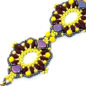 Glamour Bracelet Pattern by Deborah Hodoyer - Instant Download or Printed Copy