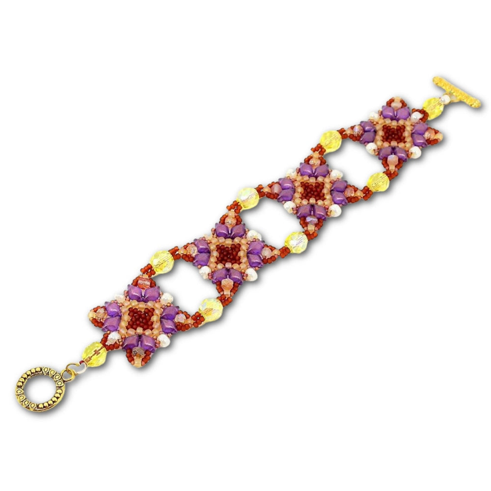 Granada Bracelet Pattern by Deborah Hodoyer - Instant Download or Printed Copy