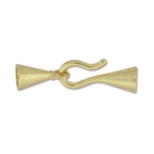 Kumihimo Hook and Eye Clasp – Gold Plated – 3.2mm