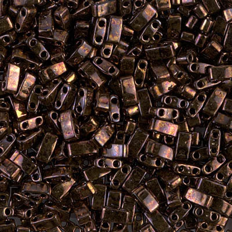 Miyuki Half Tila Beads - 5g Bag – Metallic Dark Rapberry Iris - HTL0457B