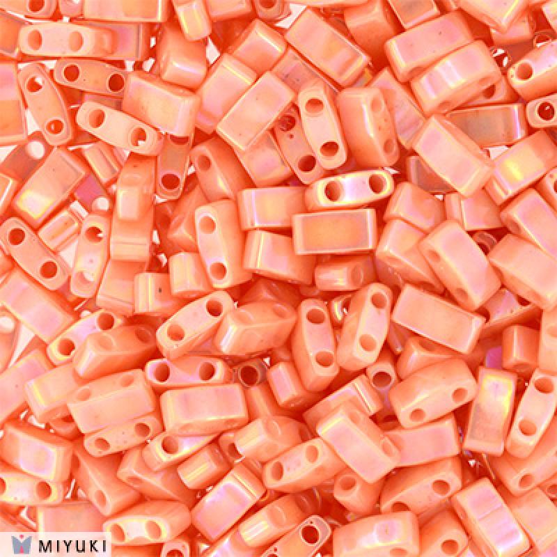 Miyuki Half Tila Beads - 5g Bag – Opaque Salmon Luster - HTL0596