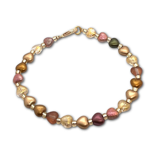Golden Heart Bracelet Kit - Beginners