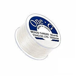 Toho One G Beading Thread - 50 Yard Spool - White