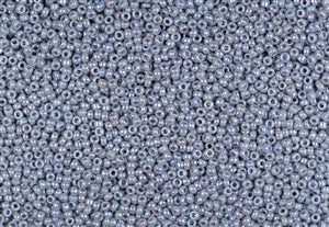 11/0 Miyuki Seed Beads - 25g Bag – Opaque Grey Rainbow - Colour 489