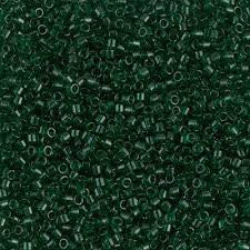 11/0 – Miyuki Delica - 5g Bag – Transparent Dark Emerald – DB713