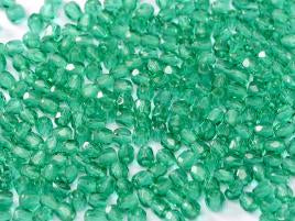 3mm Czech Fire-Polish – 50720 Light Emerald x 100