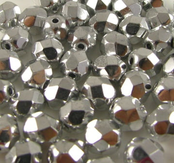 6mm Czech Fire Polish – 00030/27000 – Crystal Full Labrador x 100