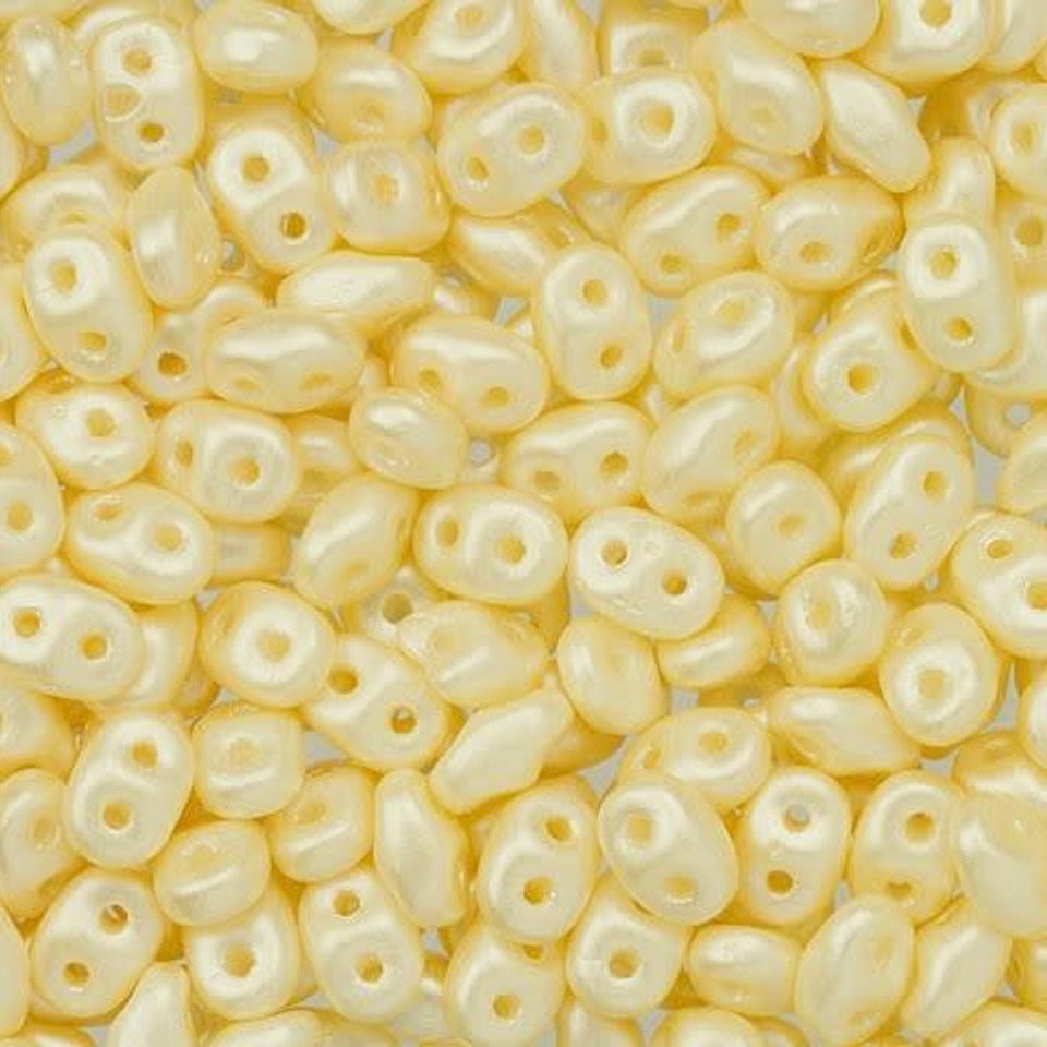 SuperDuo 2.5x5mm - 25g Bag – Pearl Coat Light Cream