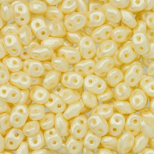 SuperDuo 2.5x5mm - 25g Bag – Pearl Coat Light Cream