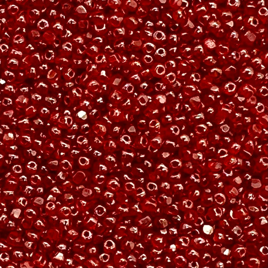 Vintage Czech Charlottes - Size 13/0 (1.7mm) - Siam Red Luster - 5g Bag