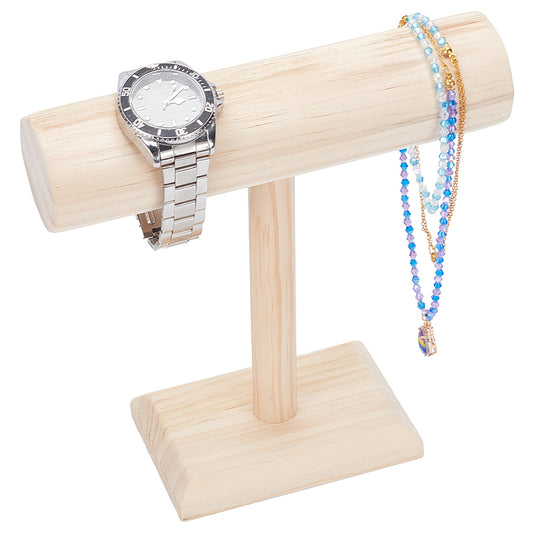 Wooden Bracelet Display - T Bar