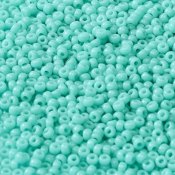 11/0 Miyuki Seed Beads - 25g Bag – Opaque Light Turquoise Green - Colour 412L