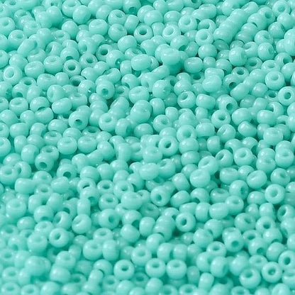 11/0 Miyuki Seed Beads - 25g Bag – Opaque Light Turquoise Green - Colour 412L