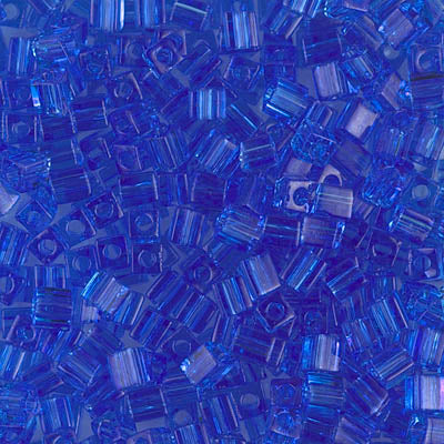 Miyuki Cubes 3mm - 5g Bag – Transparent Sapphire
