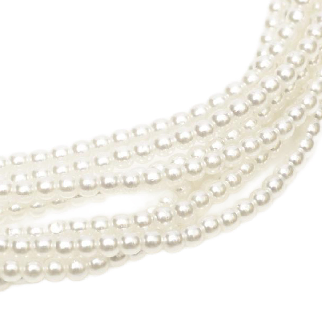 3mm Czech Round Glass Pearl - Bag of 100 – 70400 – Brightest White