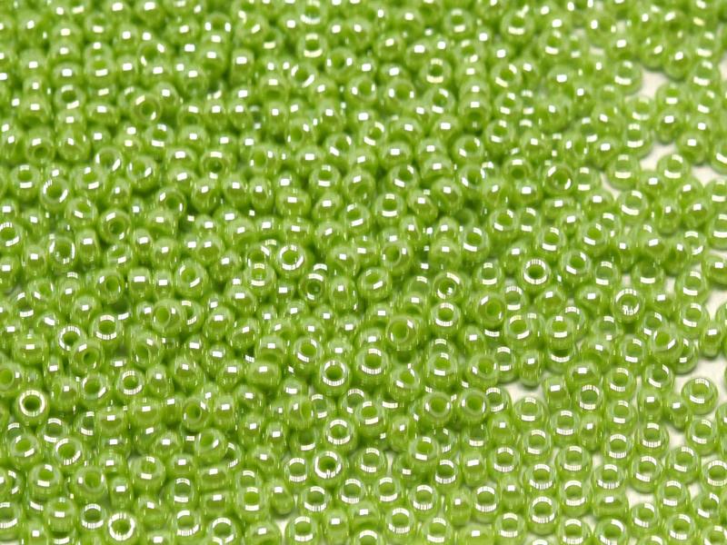 11/0 Miyuki Seed Beads - 25g Bag – Opaque Chartreuse Luster - Colour 439