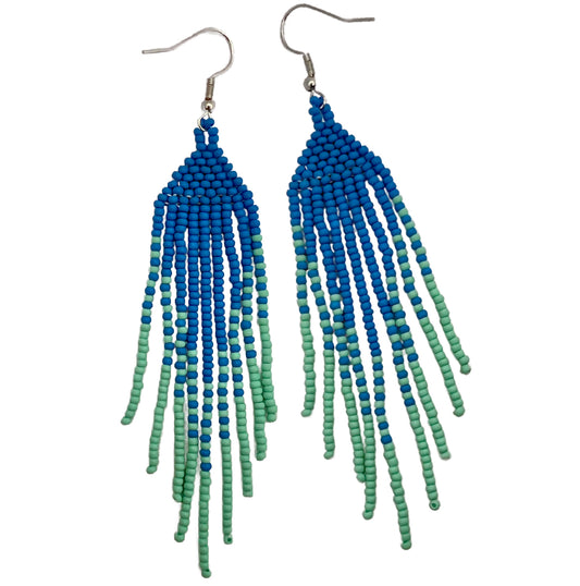 Sea Breeze Fringe Earring Kit with Permalux Seed Beads