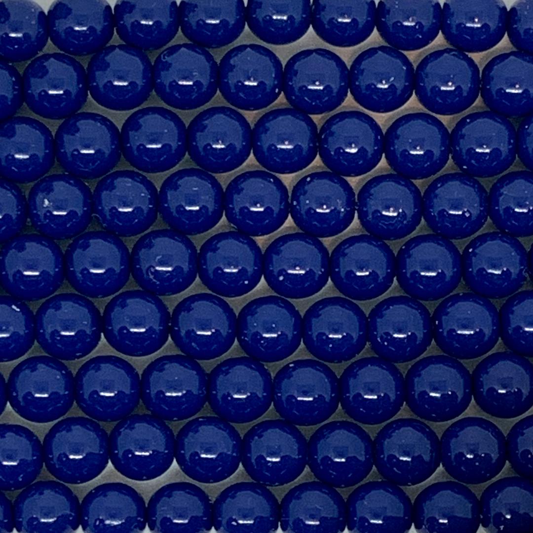 3mm Czech Round Glass Pearl - Bag of 100 – 02010-58020 – Lapis