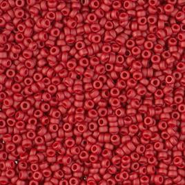 8/0 Miyuki Seed Beads - 25g Bag – Matte Metallic Dk Maroon - Colour 2040