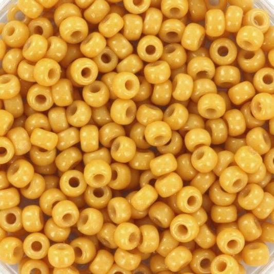 8/0 Miyuki Seed Beads - 25g Bag – Duracoat Opaque Banana - Colour 4452