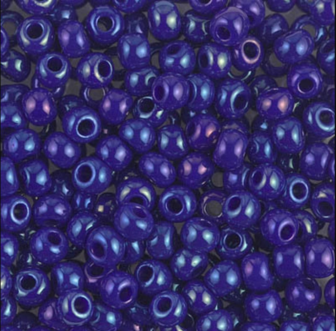 6/0 Miyuki Seed Beads - 25g Bag – Opaque Cobalt Luster - Colour 1945