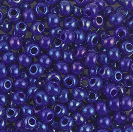 6/0 Miyuki Seed Beads - 25g Bag – Opaque Cobalt Luster - Colour 1945