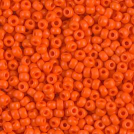 8/0 Miyuki Seed Beads - 25g Bag – Opaque Orange - Colour 406