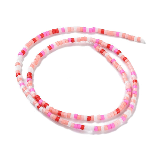 2x5x2mm FGB Cylinder Bead Mixed 15 Inch Strand - Approx 220 Beads - Hawaii