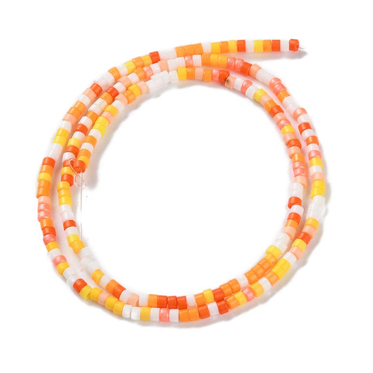 2x5x2mm FGB Cylinder Bead Mixed 15 Inch Strand - Approx 220 Beads - Uluru