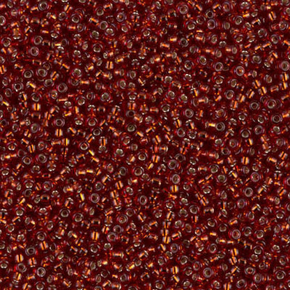 11/0 Miyuki Seed Beads – Silver Lined Dark Ruby - Colour 11D - 250g Wholesale Bag