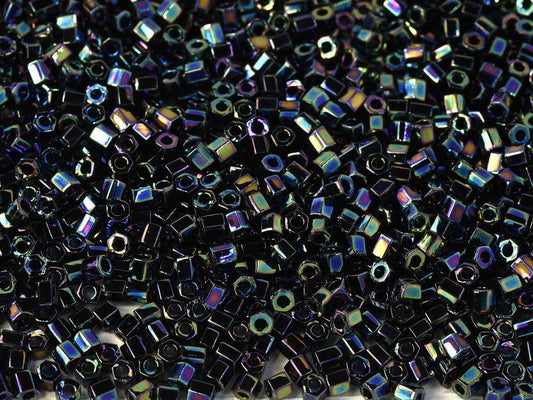 Miyuki Hex Cut 8/0 - 10g Bag - Variegated Blue Iris