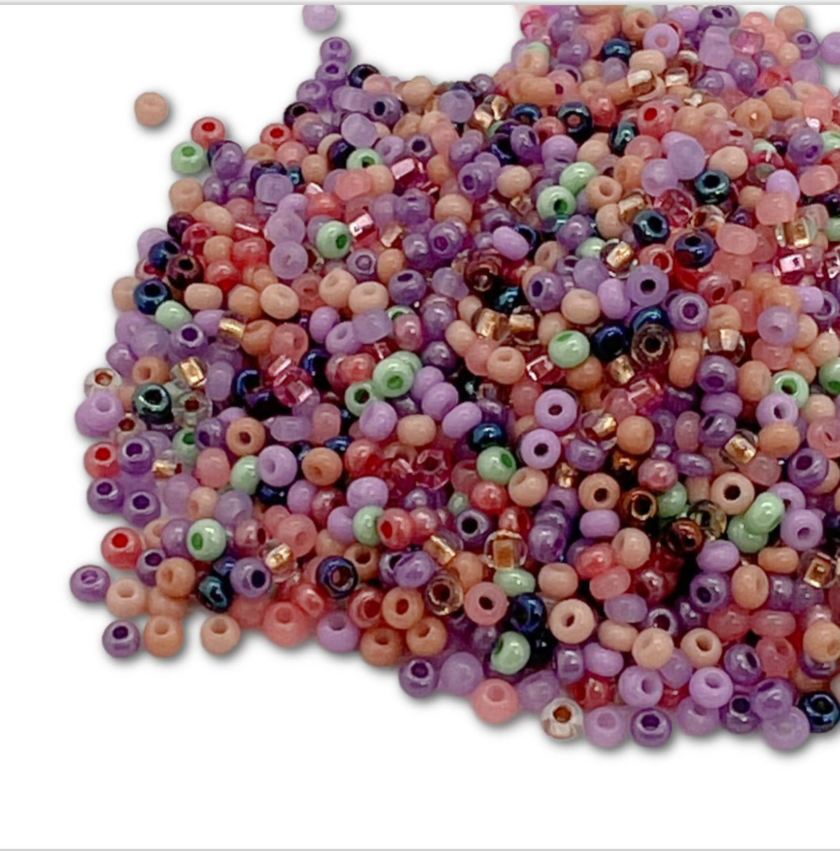 11/0 Preciosa Seed Bead Mix 25g Bag - Lavender Fields